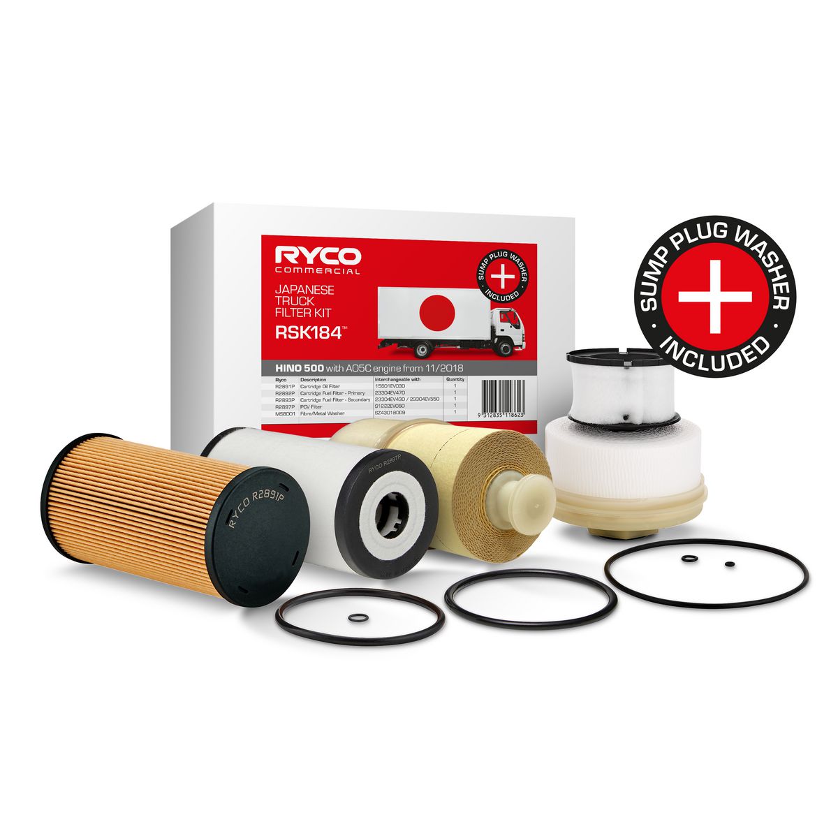 Ryco HD Service Kit RSK184