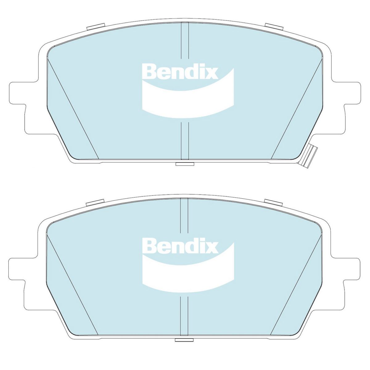 Bendix Heavy Duty Brake Pad Set Front DB2641 HD