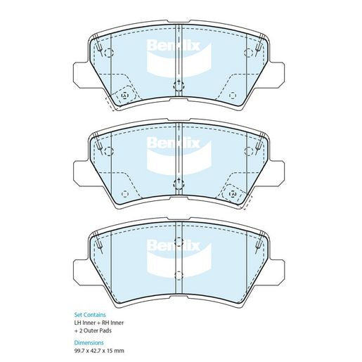 Bendix GCT Brake Pad Set DB2559 GCT