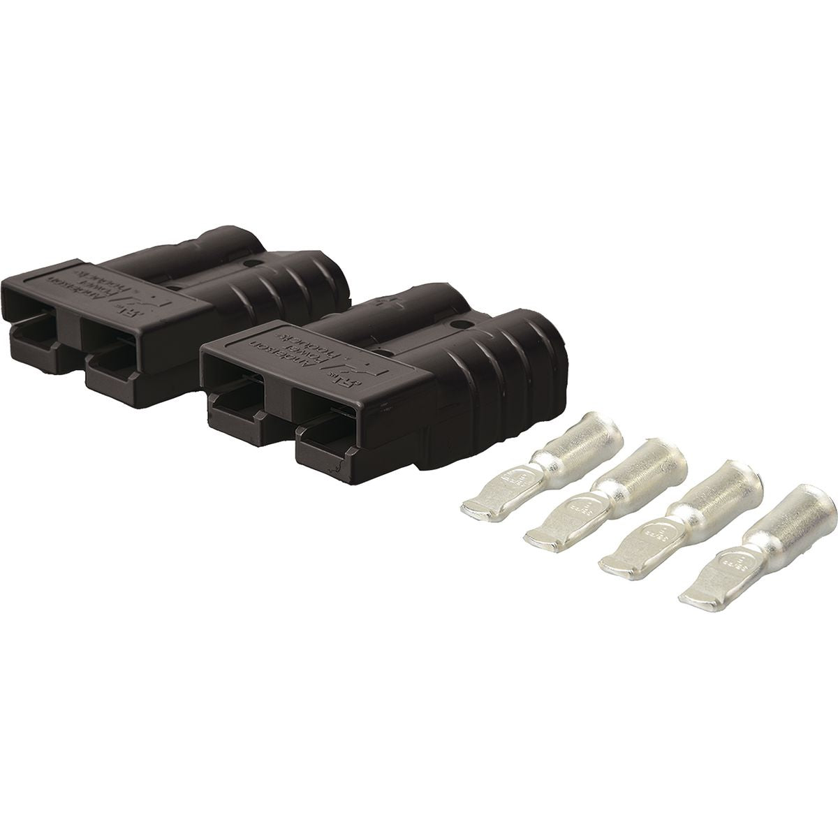 OEX 50A Genuine Anderson Connector, Black - 1 Pair With Terminals ACX2780