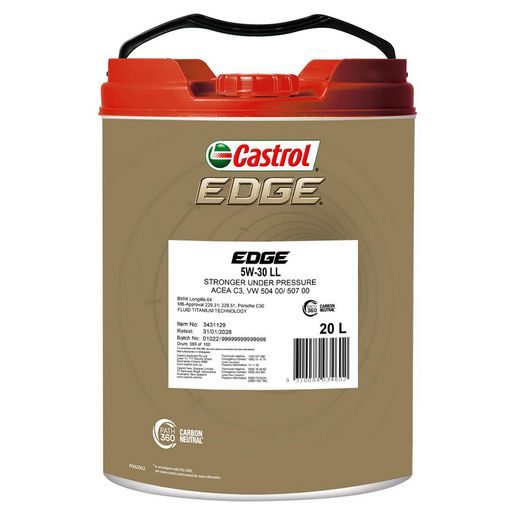Castrol EDGE 5W-30 Engine Oil LL 20L 3431129