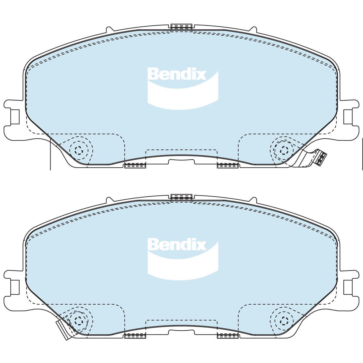 Bendix Ultimate 4WD Brake Pad Set Rear DB2533 ULT4WD
