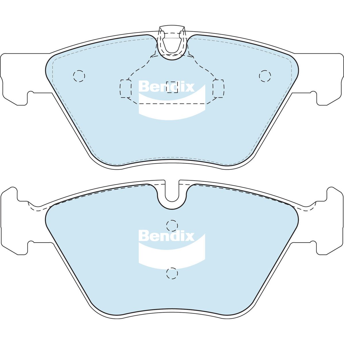 Bendix General CT Brake Pad Set Front DB1856 GCT