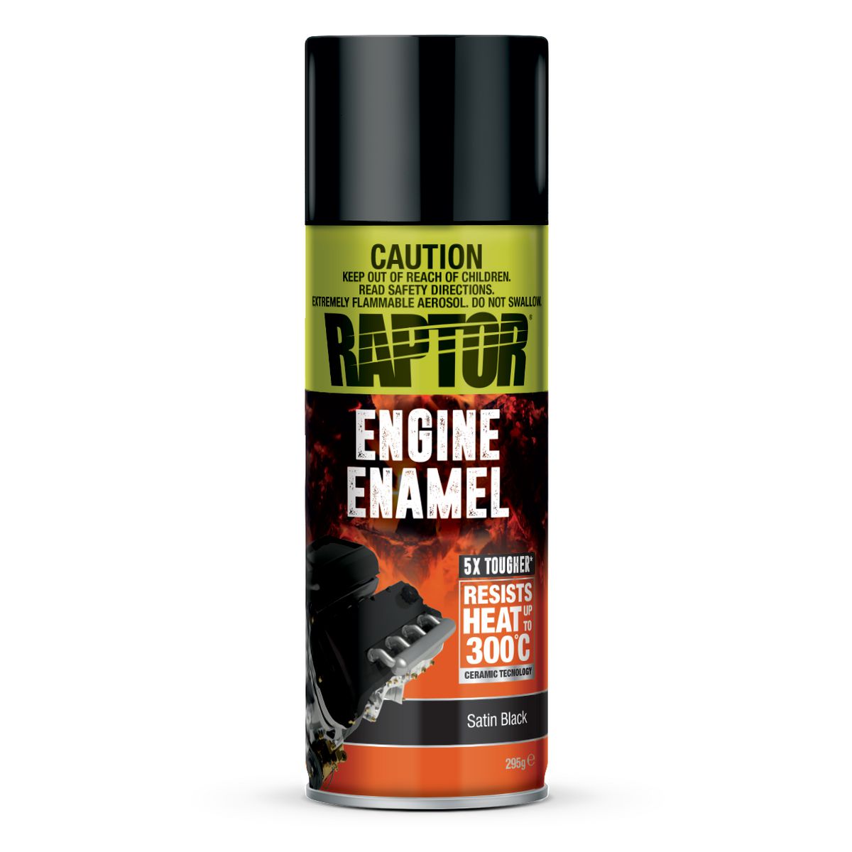 Raptor Engine Paint Enamel Satin Black 295G REESB/AL