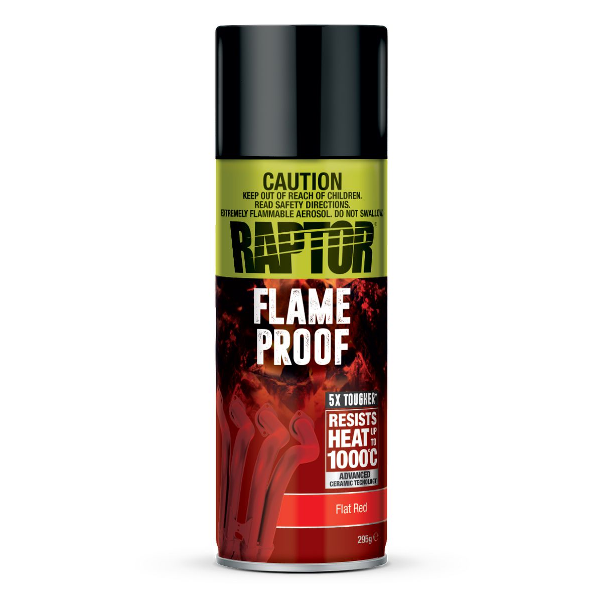 Raptor Flameproof Paint Flat Red 295G RFLFR/AL