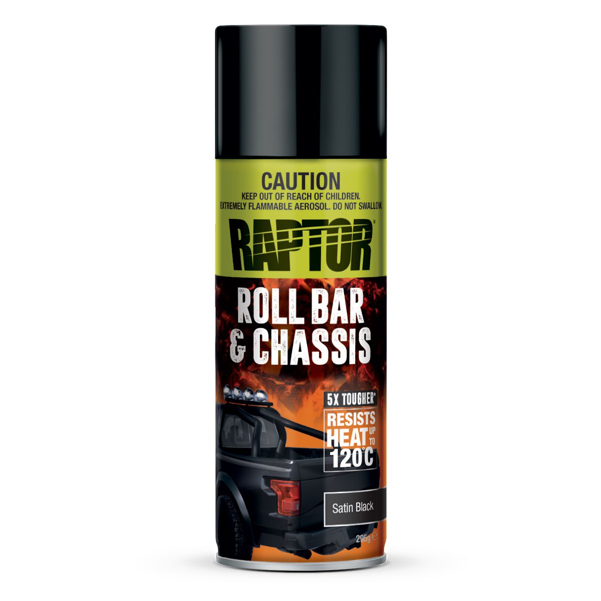 Raptor Roll Bar & Chassis Paint Satin Black 295G RRBSB/AL