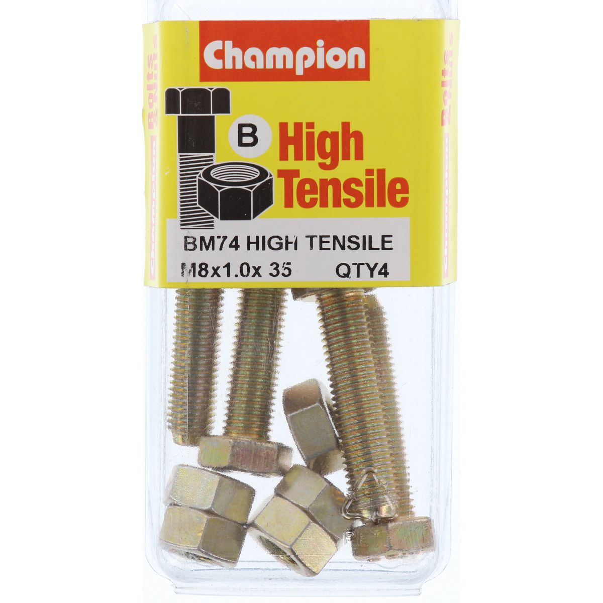 Champion Bolt & Nut Pack Metric M8x1.0 x 35mm BM74