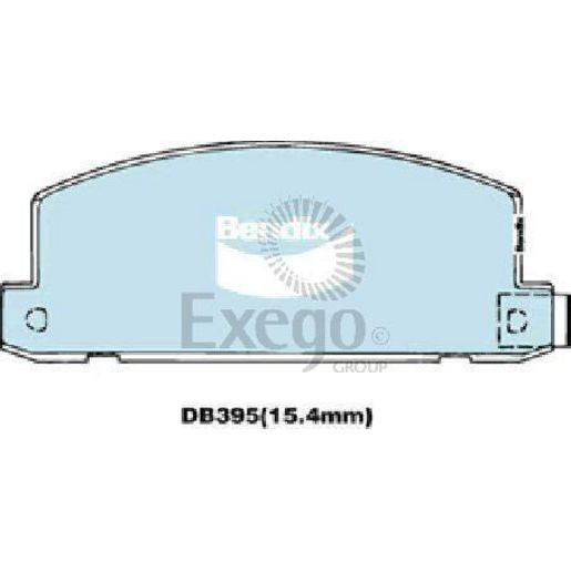 Bendix 4x4 Brake Pad Set Front DB395 -4WD