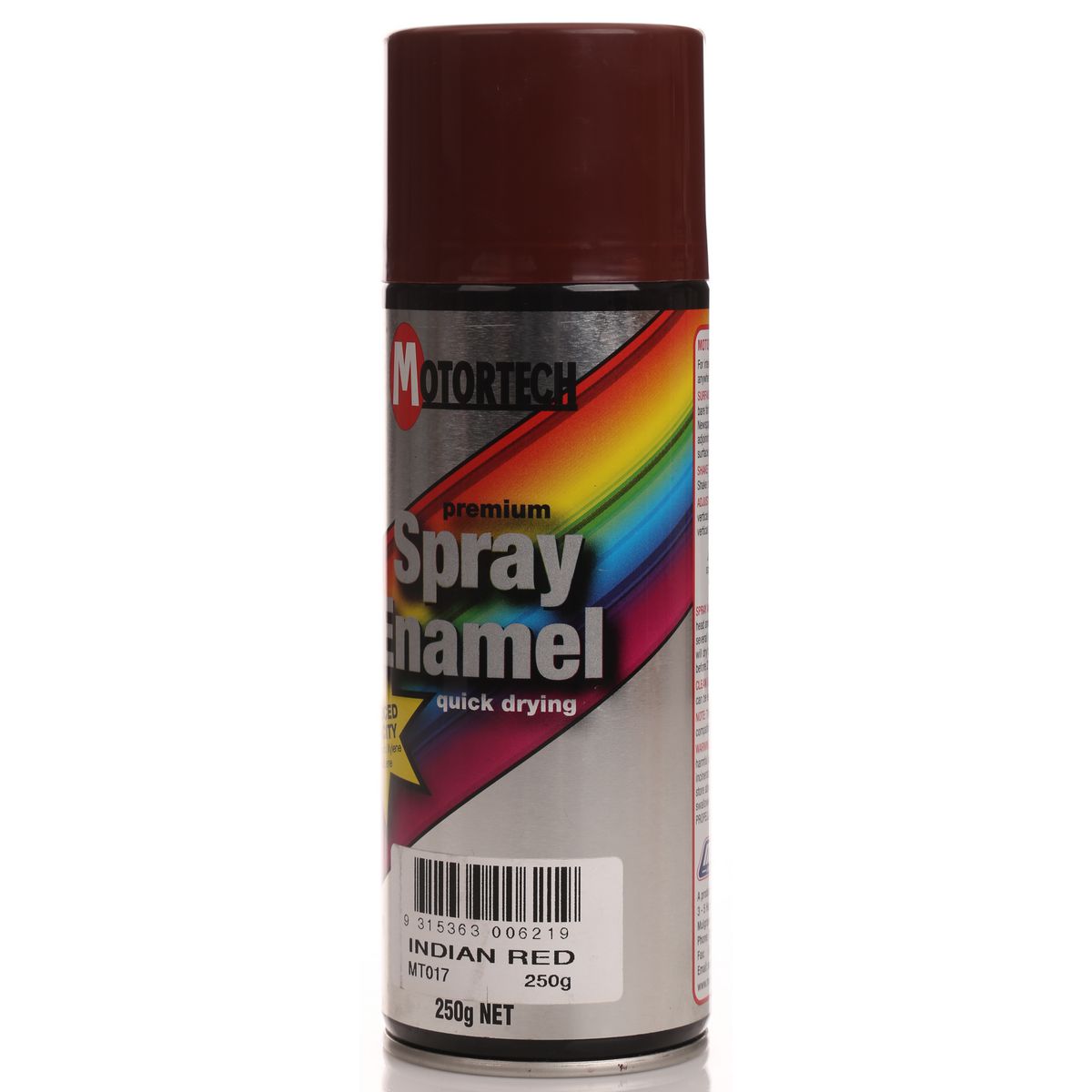 Motortech Aerosol Spray Enamel Indian Red 250g MT017