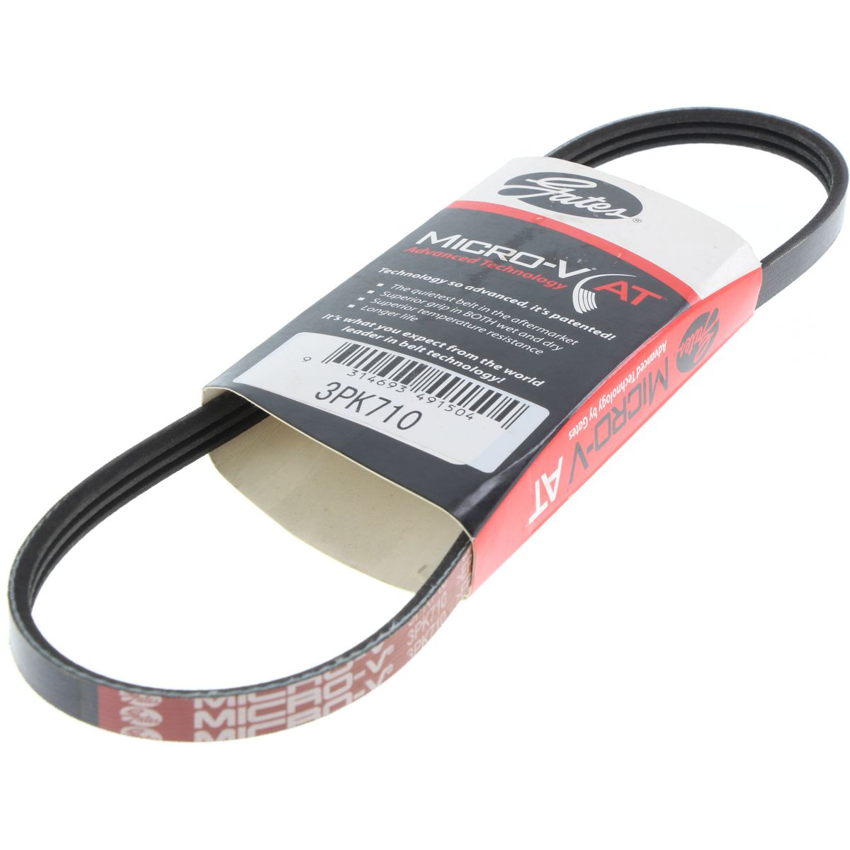 Gates Ribbed Belt 3PK710