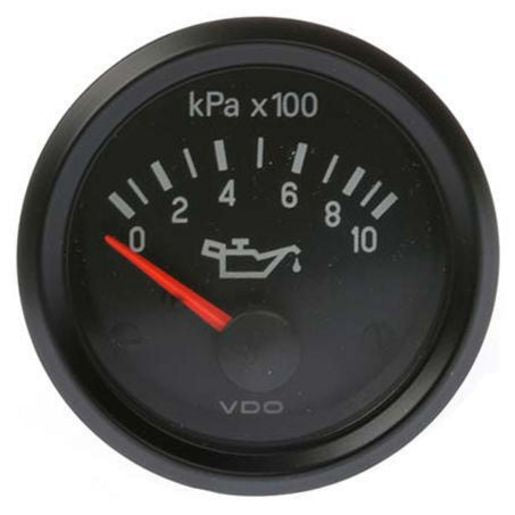 VDO Oil Pressure Gauge 0-1000kPa 12V 52mm Round 350030017