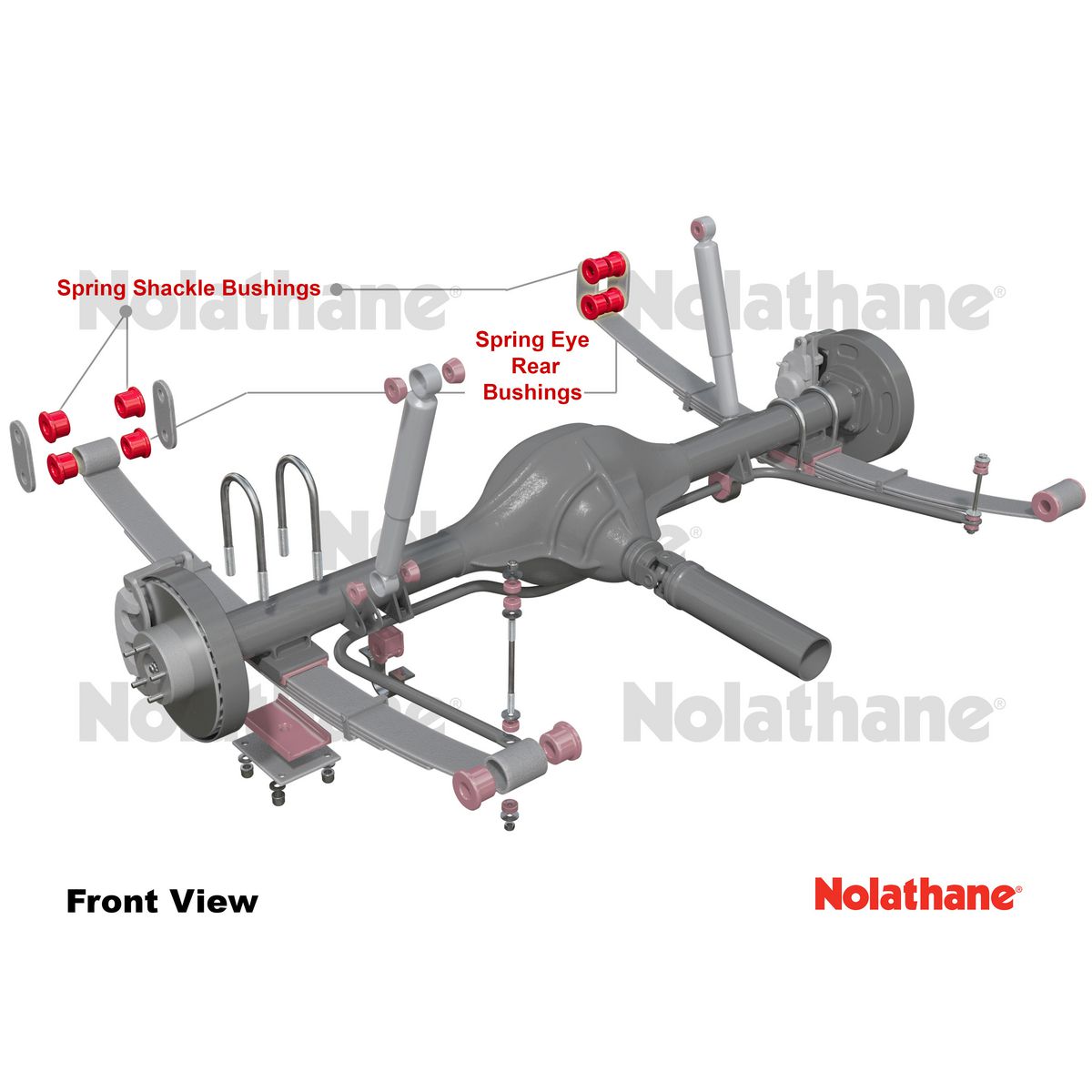 Nolathane Spring Eye & Shackle Bush Kit 47303