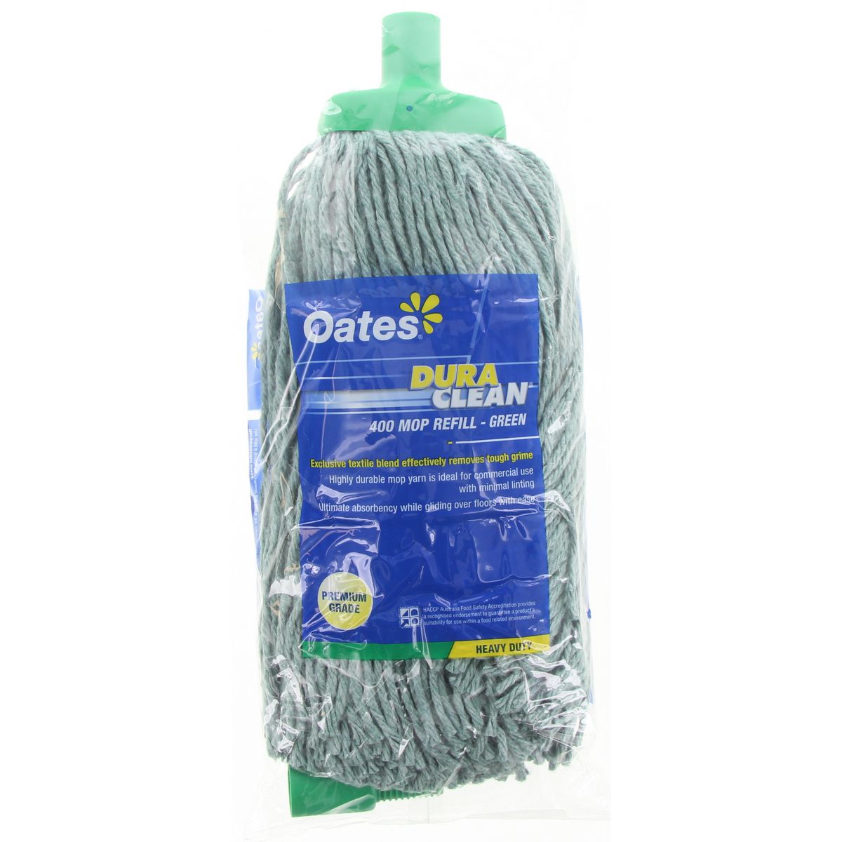 Oates Duraclean Mop Synthetic Blend Yarn Head Green 400g 165715