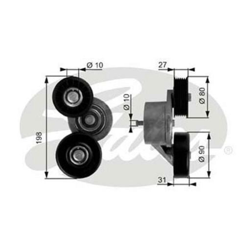 Gates Automatic Belt Tensioner 38167