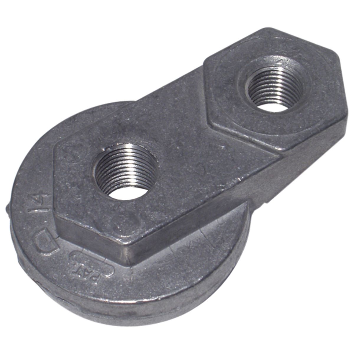 Reddot Air Conditioning Hose Fitting Copper Fior - Barb # 8 - 0 Degree RD104250P