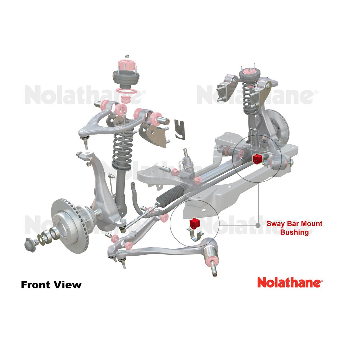 Nolathane Sway Bar Bush Kit 32mm 42523