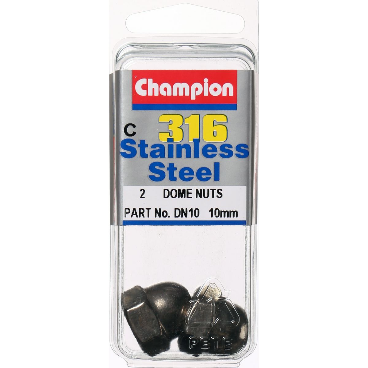 Champion Fasteners Hex Dome M10X1.50mm-316/A4 Nut DN10
