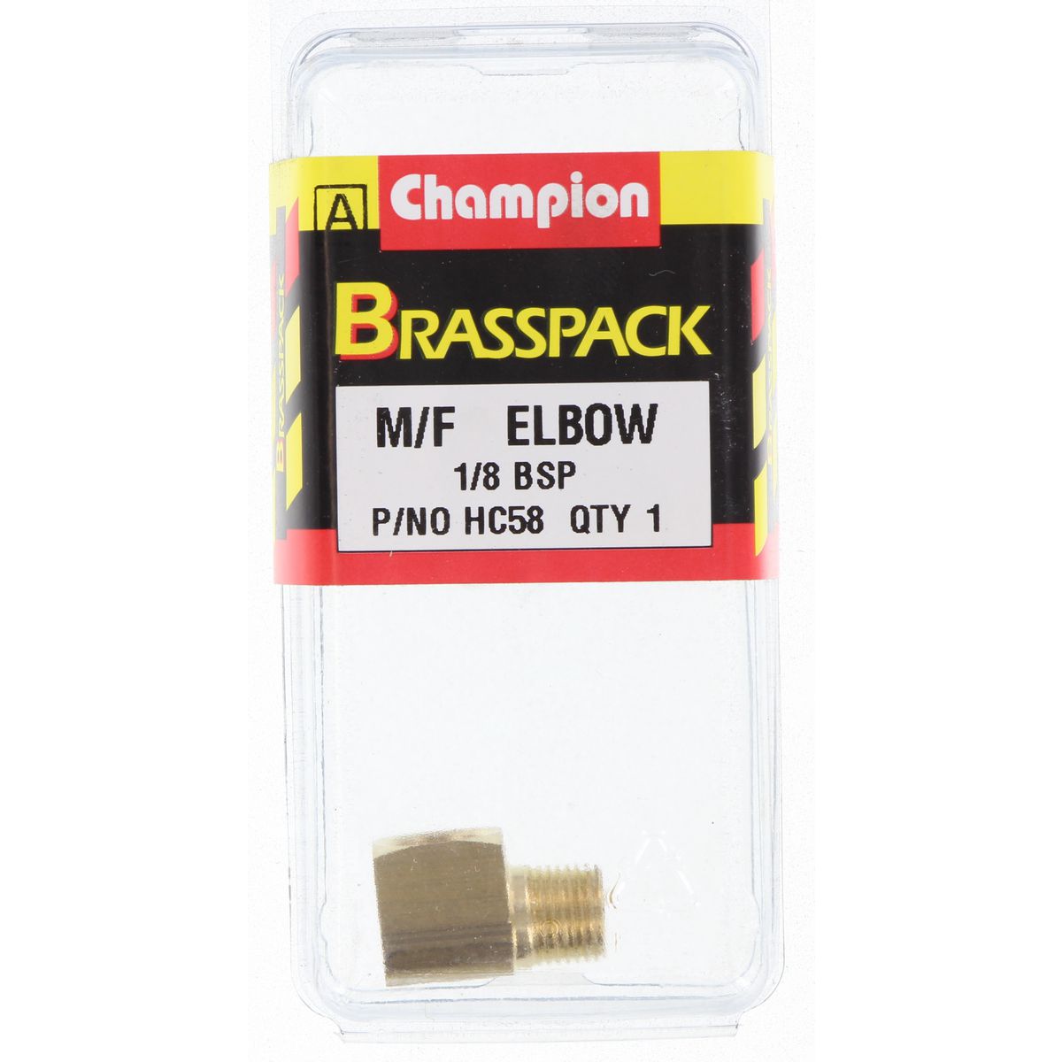 Champion Brass Male Female 90 Elbow 1/8 BSP HC58