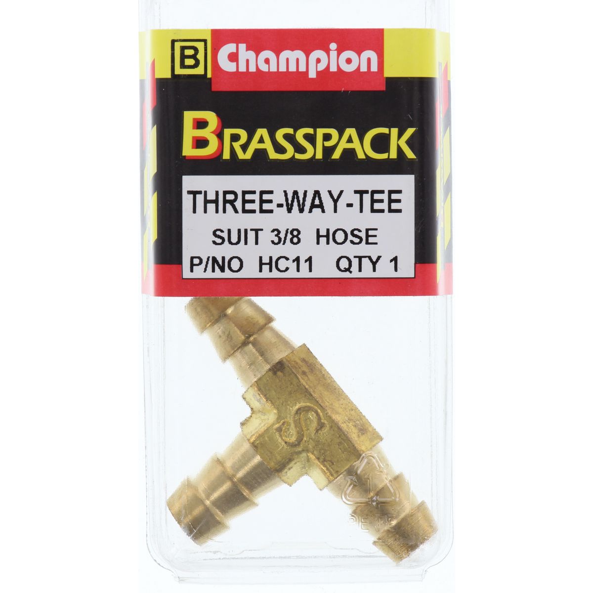 Champion Brass Tee Joiner 3/8 Hose HC11