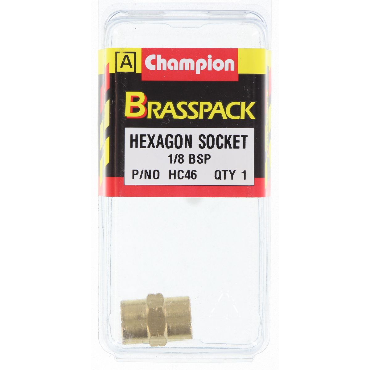 Champion Brass Hexagon Socket 1/8 BSP HC46