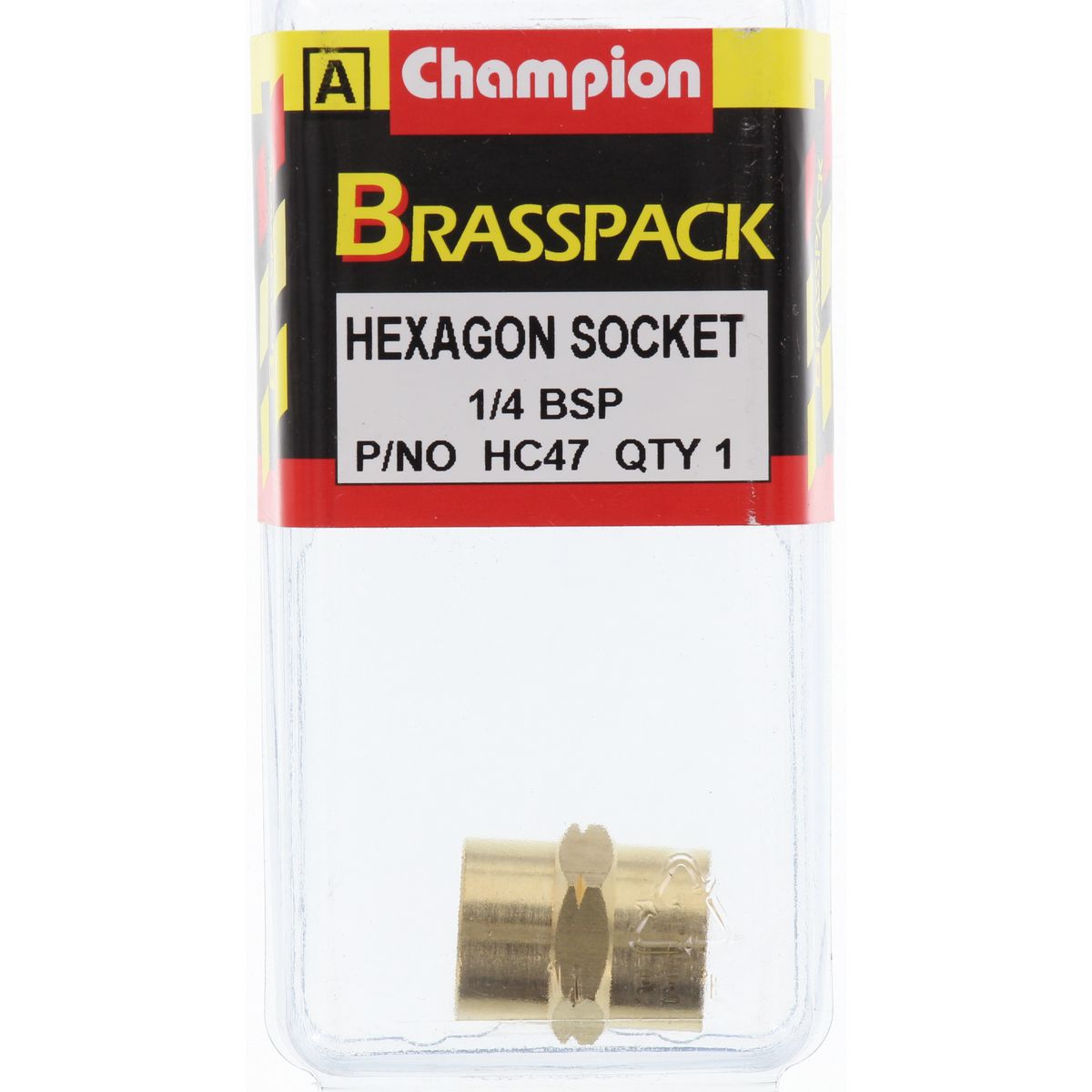 Champion Brass Hexagon Socket 1/4 BSP HC47