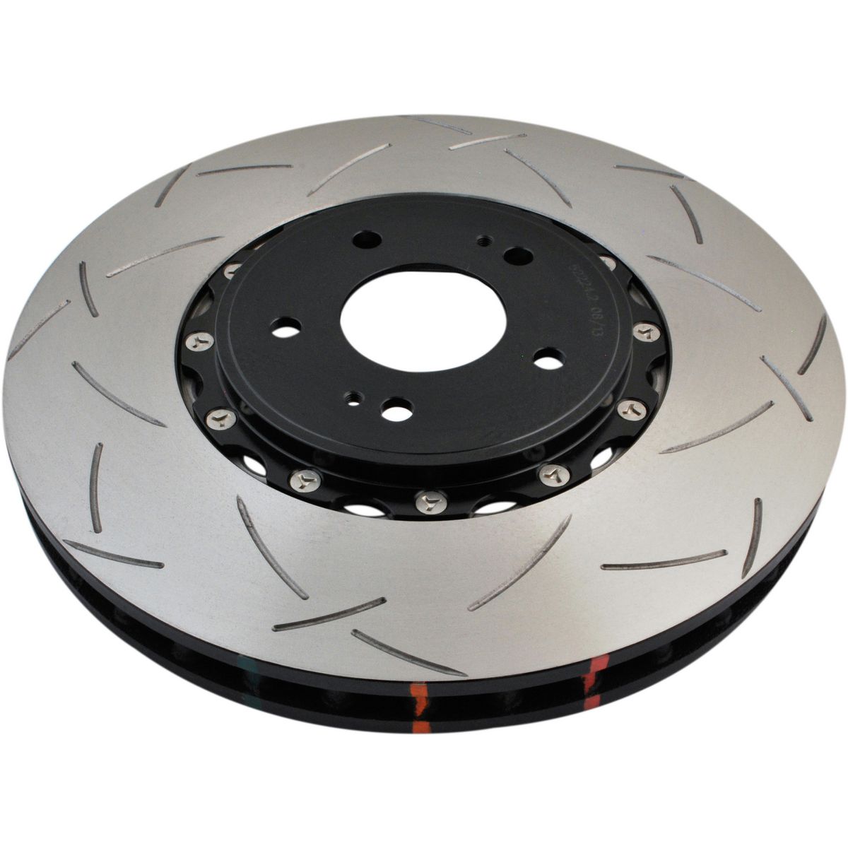 DBA T3 5000 Slotted 2Pc Brake Rotor Single Front DBA52224BLKS