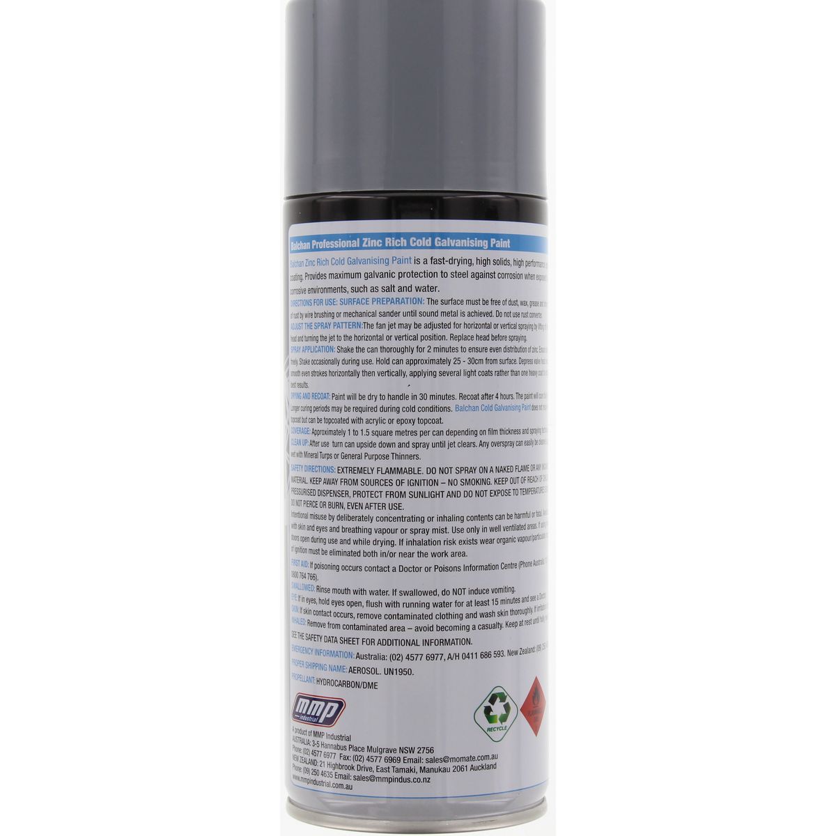 Balchan Professional Zinc Rich Liquid Cold Galvanising Paint 400g BA1214