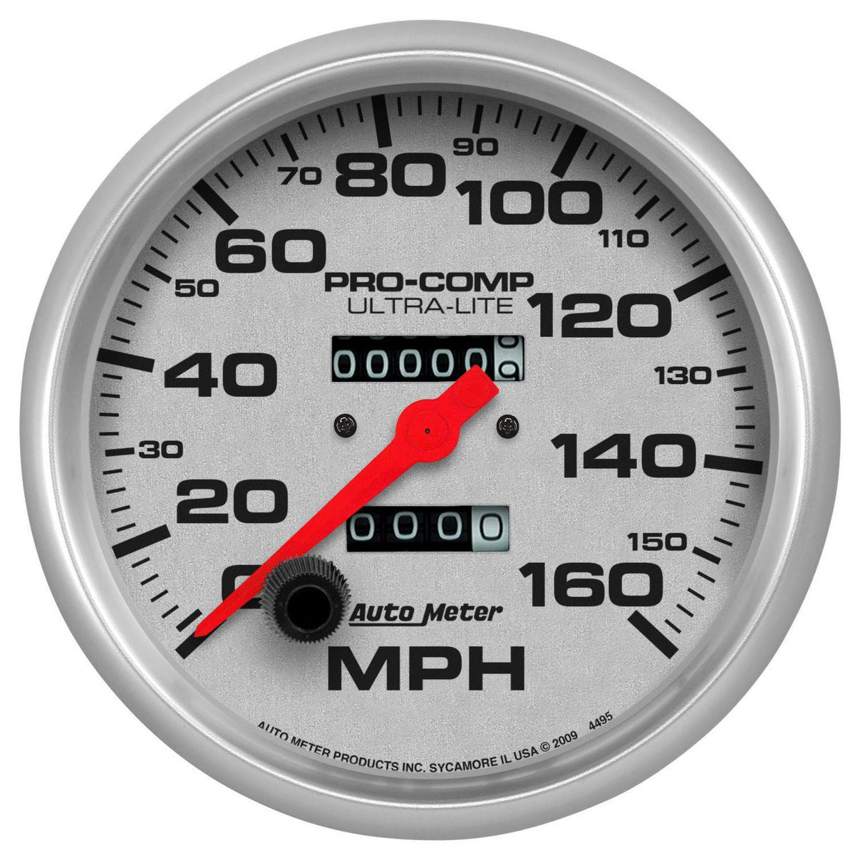 Autometer Ultra-Lite 5in Speedo Gauge 160MPH Mechanical In Dash AU4495