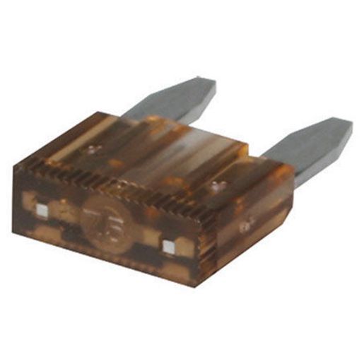 HELLA Mini Blade Fuse 7.5A Brown 10 Pack 8772MINI