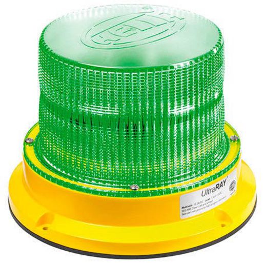 HELLA UltraRAY LED Rotating Beacon Green HM400GDIR
