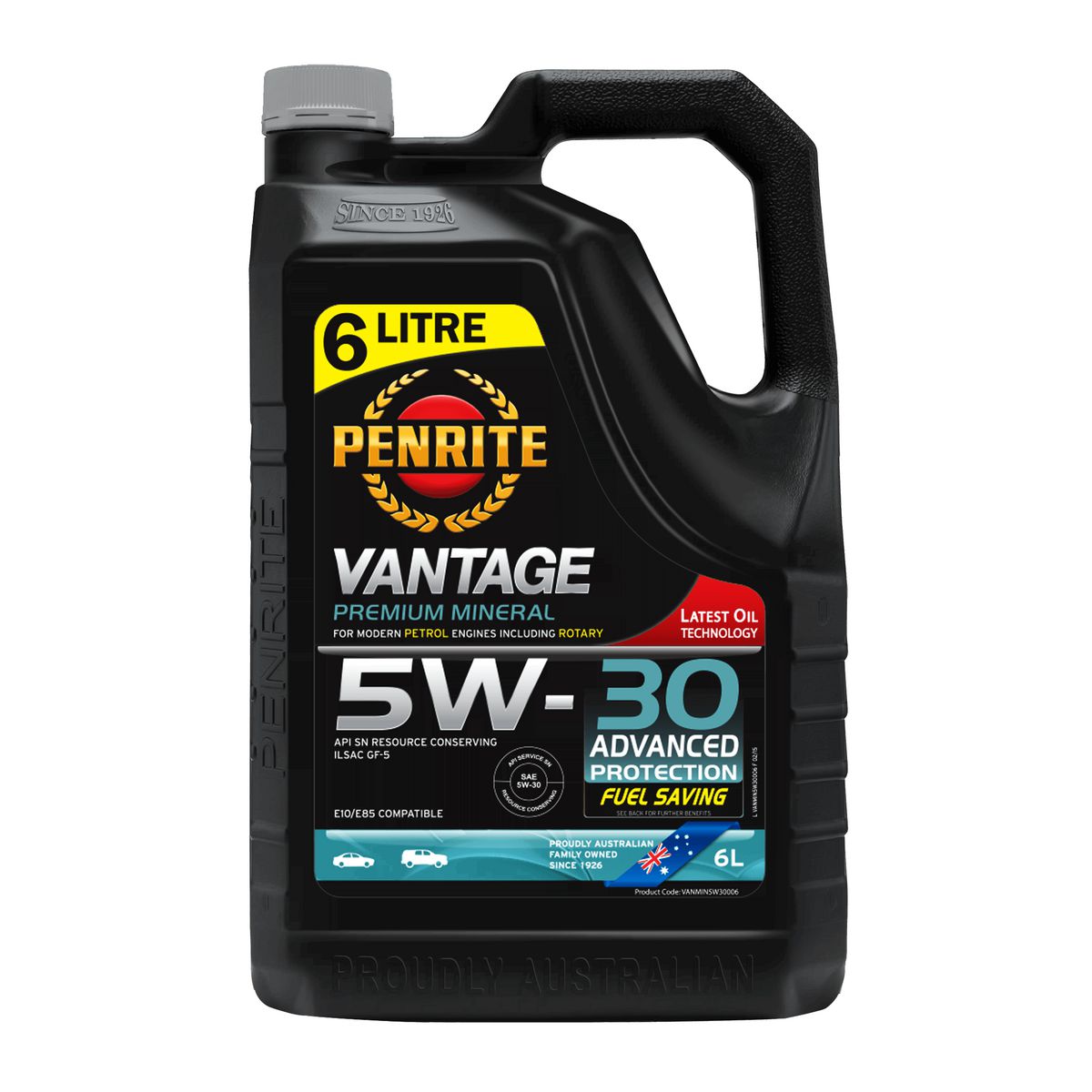 Penrite Vantage Premium Mineral 5W-30 Engine Oil 6L
