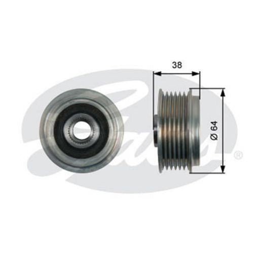 Gates Overrunning Alternator Pulley OAP7165