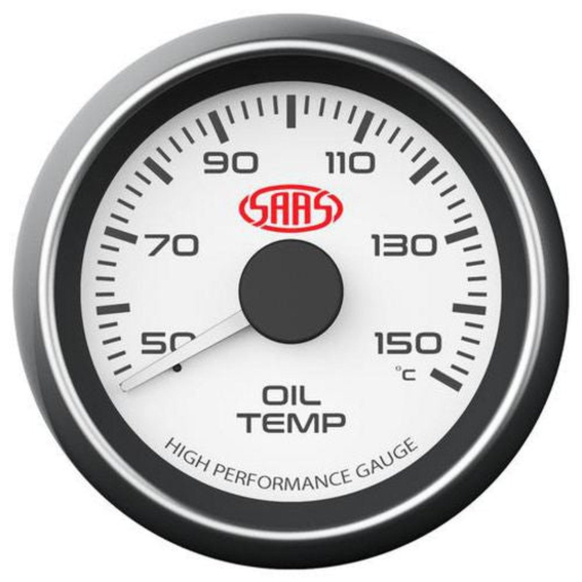 SAAS Muscle Series 2-1/16" Oil Temp Gauge 50-150C White SG-OT52W