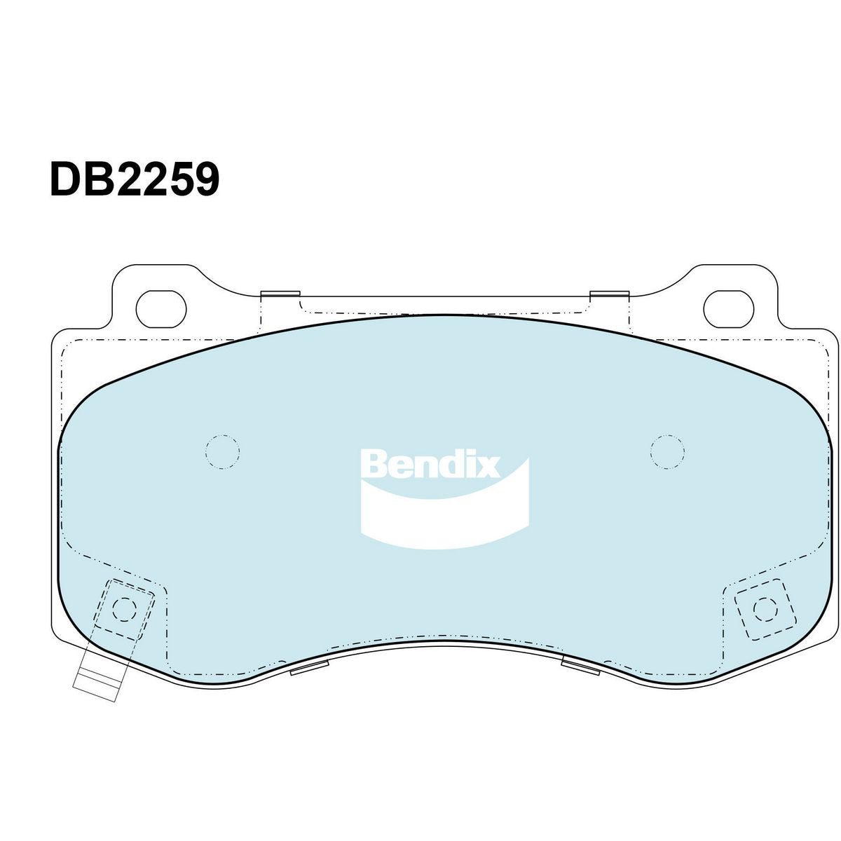 Bendix Ultimate Brake Pad Set Front DB2259 ULT