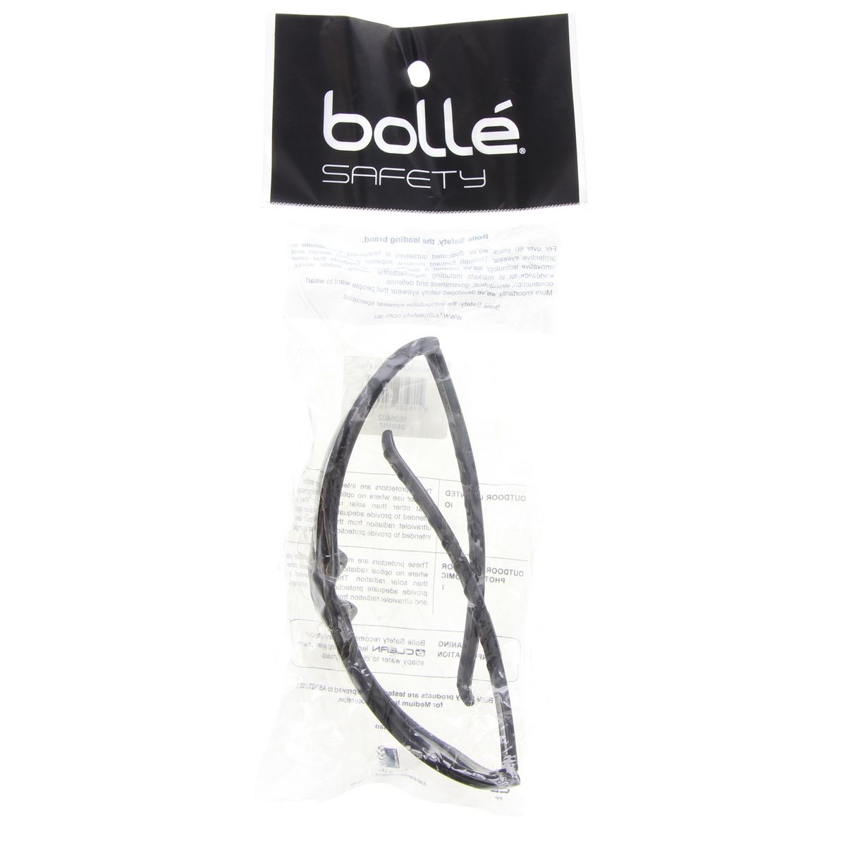 Bolle Aust Smoke Safety Specs - Gloss Black 1626402
