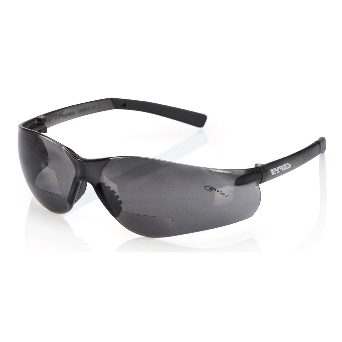 Eyres Shamir Safety Glasses With 1.5 X Magnification Bifocal Lenses - Grey 103RX-OP-GY+1 50