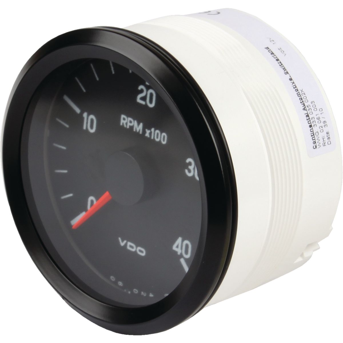 VDO Tachometer Elec 0-4000 RPM 80mm Round 12V 333035002