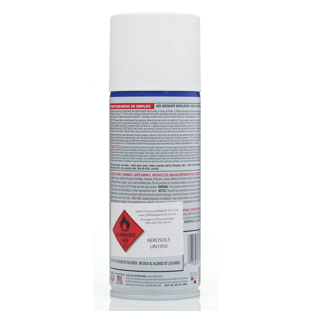 Plastibond Plasti Dip Can - White 450ml 11207