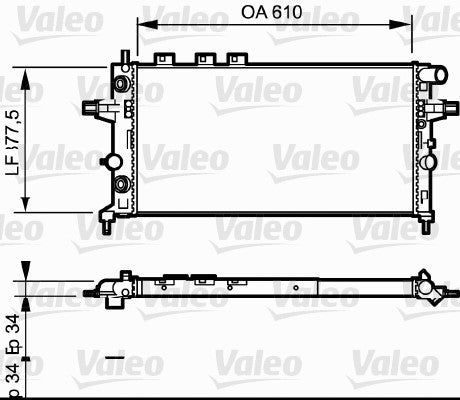Valeo Radiator Auto 732548