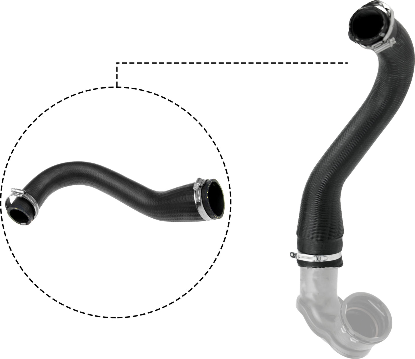 Gates Turbo Air Intake Hose (Cold Side) 09-0174