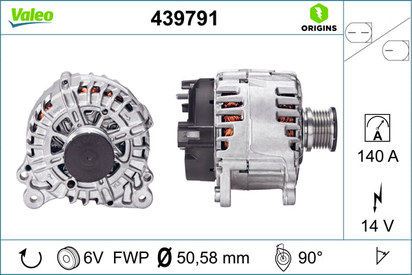 Valeo Alternator 12V 140A 439791