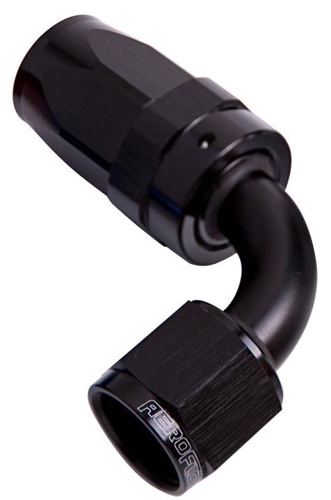 Aeroflow AF103-12BLK -12AN Taper Series 90 Degree Hose End Black AF103-12BLK