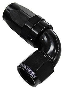 Aeroflow AF153-06BLK 90 Deg Hose End -06AN Black Full Flow Taper Style AF153-06BLK