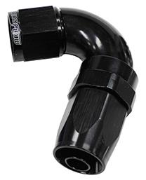 Aeroflow AF154-08BLK 120 Deg Hose End -8AN Black Full Flow Taper Style AF154-08BLK