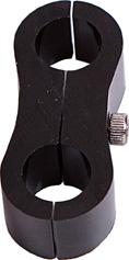 Aeroflow AF156-08BLK Billet Dual Hose Seperator Black 12.6mm ID or 1/2"" ID