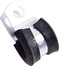 Aeroflow AF158-10S Cushioned P Clamps -10AN 5Pk Silver 15.8mm ID or 5/8"" ID