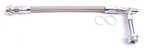 Aeroflow AF160-06S Holley Dual Inlet Rail -6AN Silver Suits 1-2 Meterin Blocks