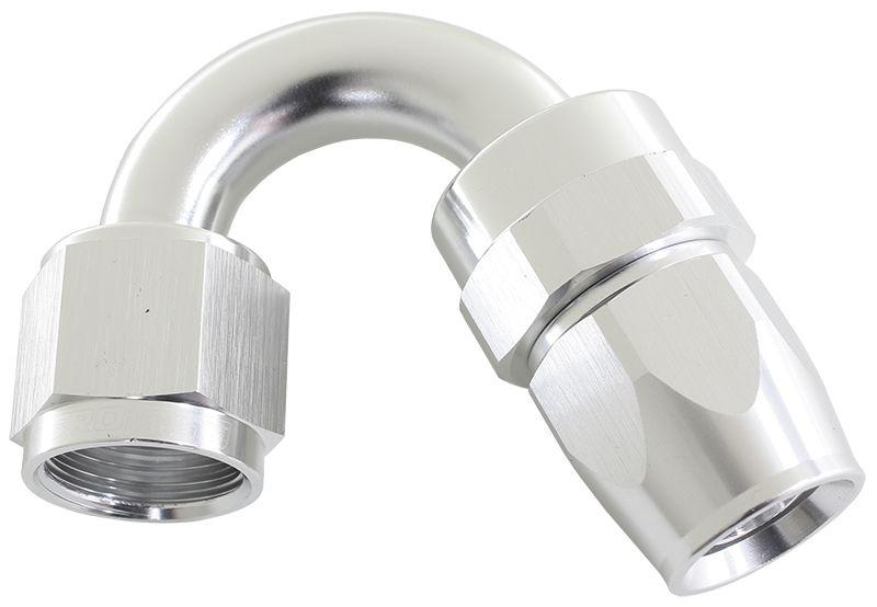 Aeroflow AF205-06DS Alloy 150 Deg Hose End -6AN Silver Full Swivel Suits Teflon AF205-06DS