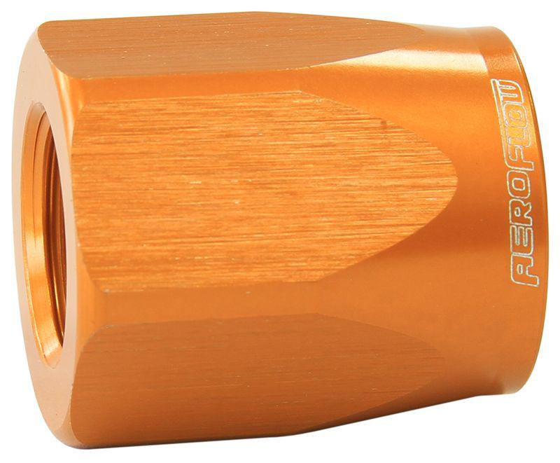 Aeroflow AF298-10DG Hose End Socket Alloy -10AN Gold Suits Braided Hose AF298-10DG