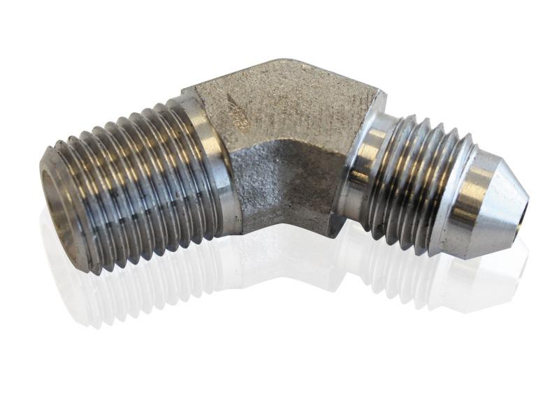 Aeroflow AF382-03 S/S 45Deg 1/8"" Npt To -3an